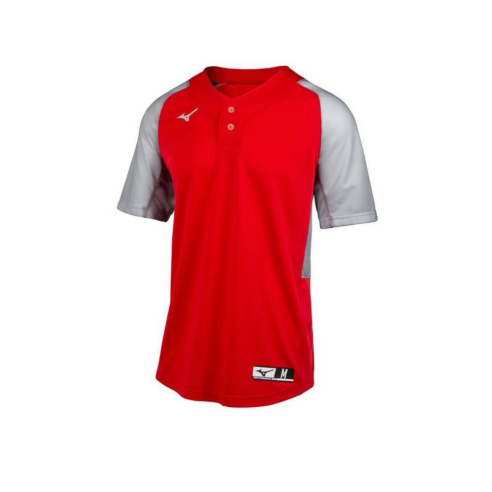 Jerseys Mizuno Aerolite 2-Button Hombre Rojas/Gris Comprar FNRL-94581